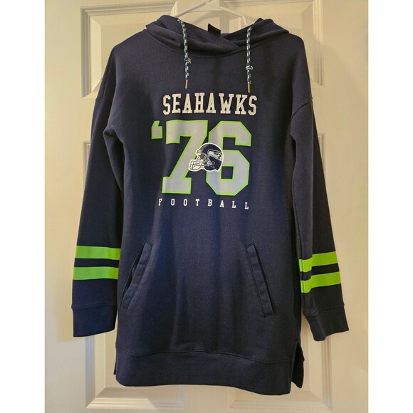 Seattle Seahawks NFL Women's Pullover Hoodie Tunic Size Medium - Picture 1 of 3